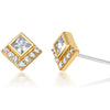 gold diamond stud earrings for women holiday gift ideas