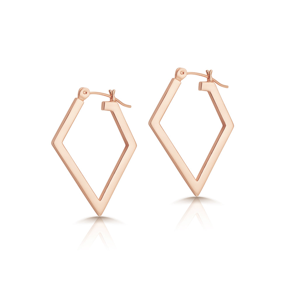 rose gold hoop earrings ambyr childers