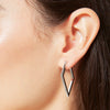 Medium hoop earrings for women; spring 2022 accessories