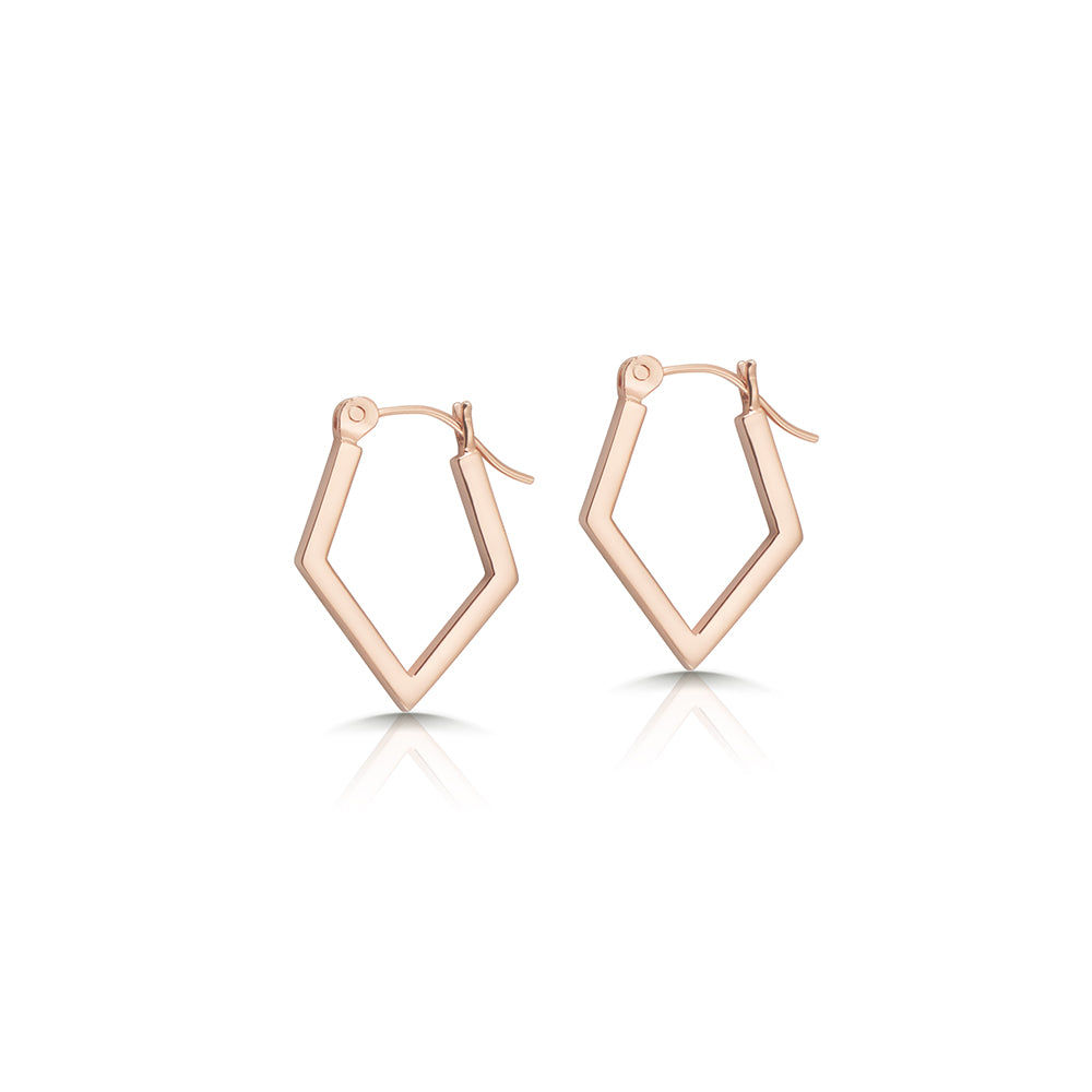 candace you earrings rose gold mini hoops 