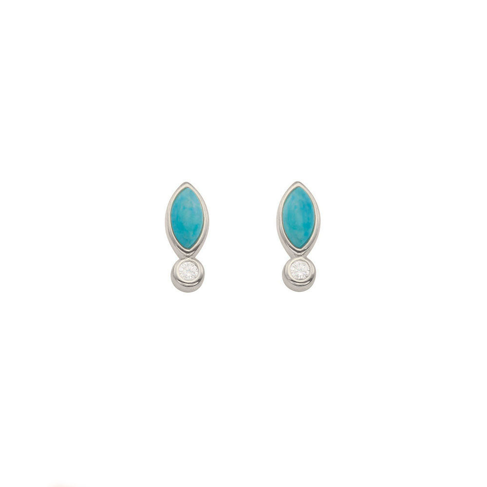 Turquoise Skye Studs for women