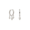 White gold huggie earrings | Ambyr Childers Jewelry
