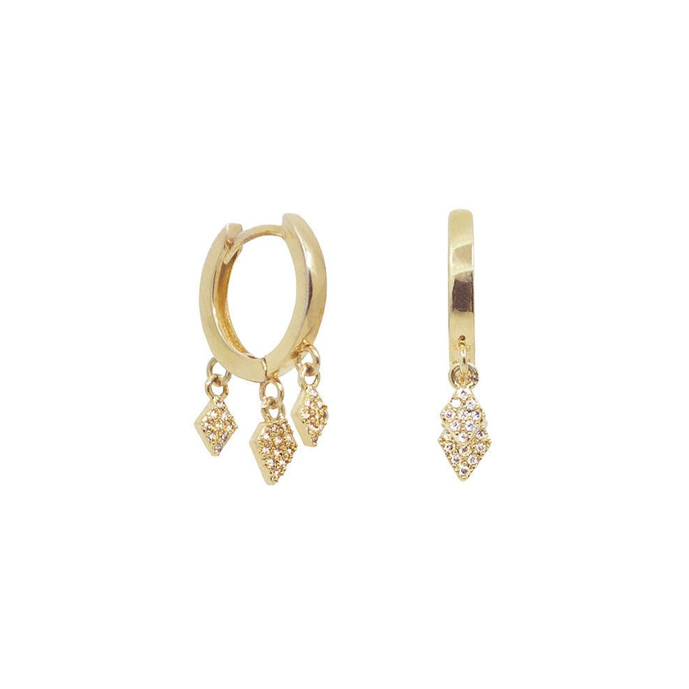 14k gold huggie earrings | Ambyr Childers Jewelry