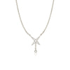White gold diamond necklace for women