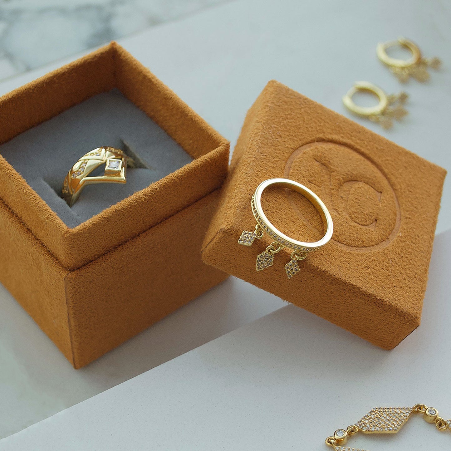 stackable Ring crown ring gold spring equinox ring