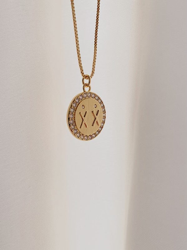 Double X necklace style womens jewelry diamond