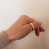 Bold thumb ring gold; Meaningful Spring Jewelry for Modern Woman