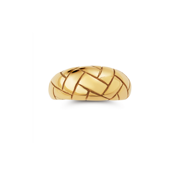 Bamboo spring ring for women gold fresh chic