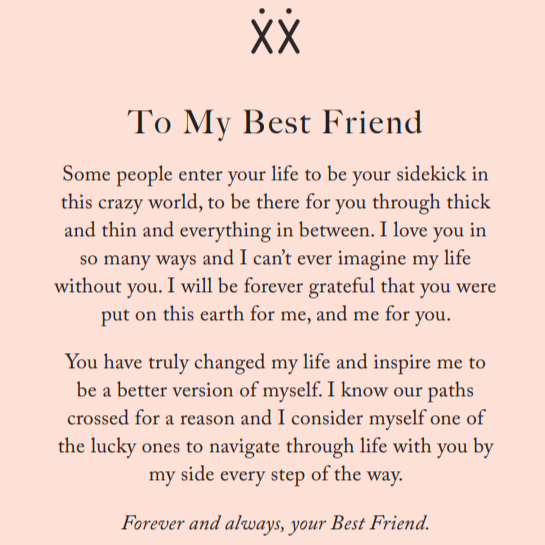 Best Friend Necklace